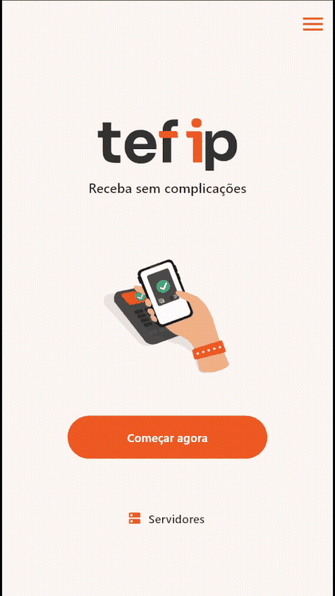 GIF do TefIP entrando nos servidores ativos